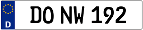 Trailer License Plate